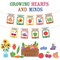 Carson Dellosa Growing Hearts and Minds 50pc Prepunched Bulletin Board Set, Encourage Positivity, Farmers Market Theme Decorations for Homeschool and Classroom Decor